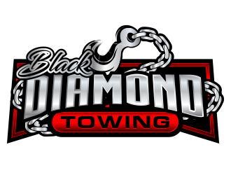 Black Diamond Towing logo design by scriotx