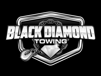 Black Diamond Towing logo design by ekitessar