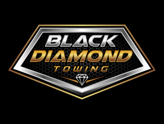 Black Diamond Towing logo design by Gopil