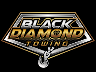 Black Diamond Towing logo design by Gopil