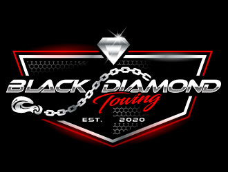Black Diamond Towing logo design by REDCROW