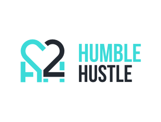 H2,humble hustle logo design by Garmos