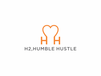 H2,humble hustle logo design by funsdesigns