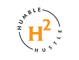H2,humble hustle logo design by aryamaity