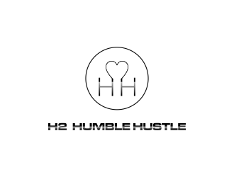 H2,humble hustle logo design by bomie