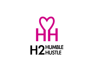 H2,humble hustle logo design by Dawnxisoul393