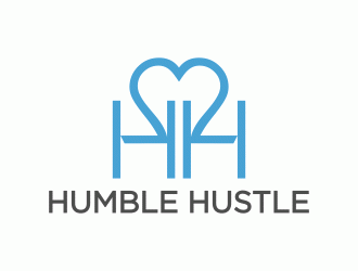 H2,humble hustle logo design by SelaArt