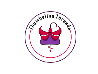 Thumbelina Threads logo design by pel4ngi