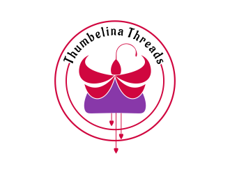 Thumbelina Threads logo design by pel4ngi