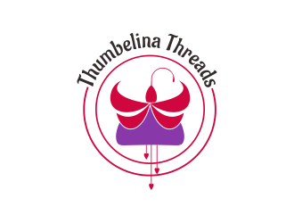 Thumbelina Threads logo design by pel4ngi