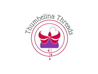 Thumbelina Threads logo design by pel4ngi