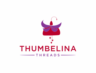 Thumbelina Threads logo design by kurnia