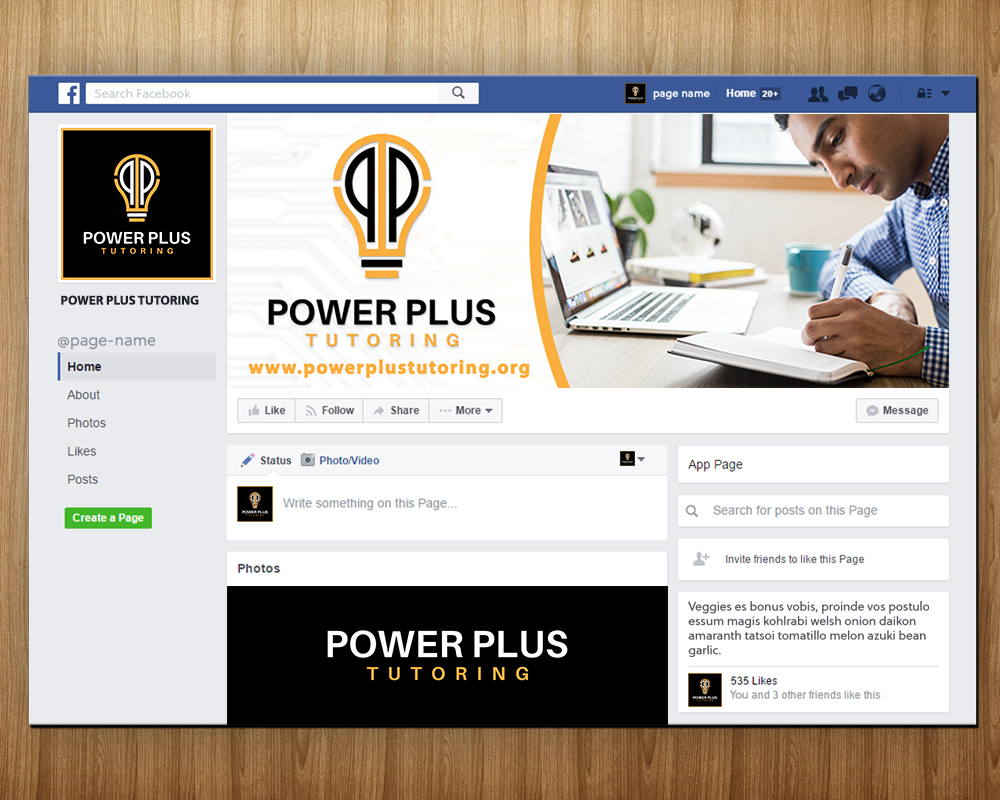 Power Plus Tutoring logo design by MastersDesigns