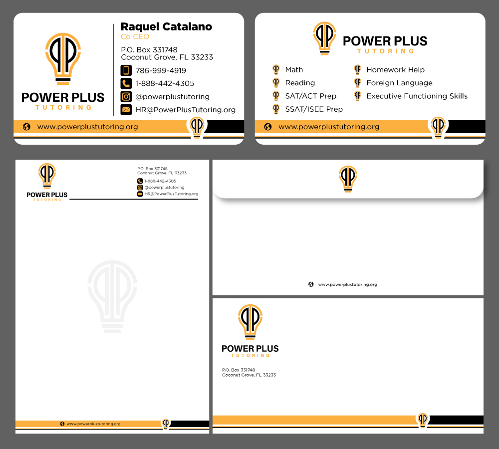 Power Plus Tutoring logo design by Gelotine