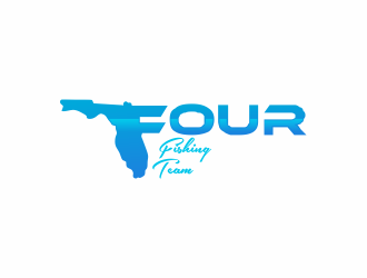 Florida Four Fishing Team logo design by giphone