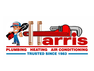 Harris Plumbing, Heating & AC, Inc. logo design by jaize
