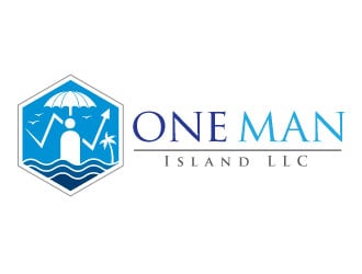 One Man Island LLC logo design by REDCROW