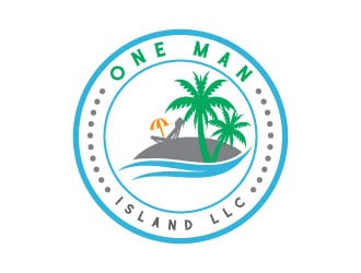 One Man Island LLC logo design by aryamaity