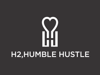 H2,humble hustle logo design by santrie