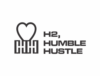 H2,humble hustle logo design by santrie