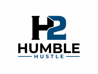 H2,humble hustle logo design by mutafailan