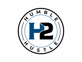 H2,humble hustle logo design by mutafailan
