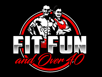 Fit Fun and Over 40 logo design by AamirKhan