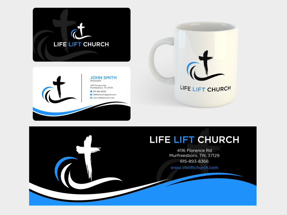 Life Lift Church logo design by labo