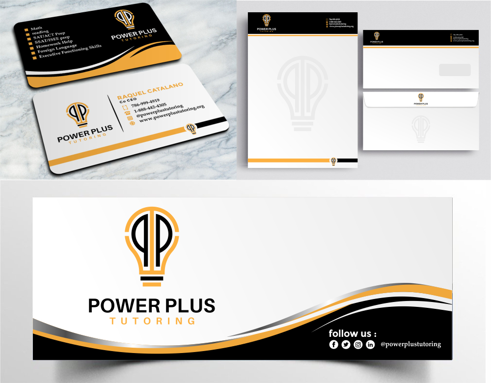 Power Plus Tutoring logo design by zizze23