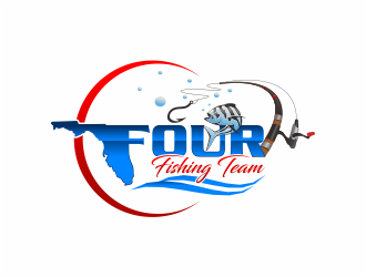 Florida Four Fishing Team logo design by mutafailan