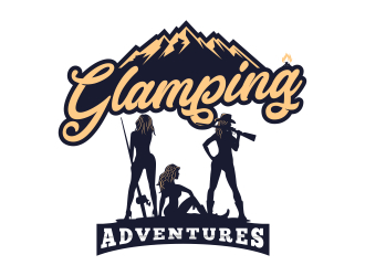 Glamping Adventures logo design by naldart