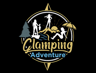 Glamping Adventures logo design by Htz_Creative