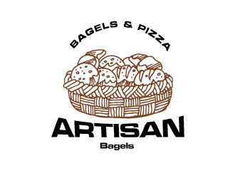 Artisan Bakes, Bagels and Pizza logo design by bayudesain88