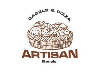 Artisan Bakes, Bagels and Pizza logo design by bayudesain88