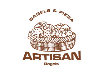 Artisan Bakes, Bagels and Pizza logo design by bayudesain88