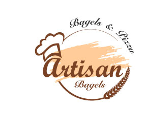 Artisan Bakes, Bagels and Pizza logo design by bayudesain88