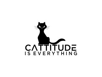 Cattitude is Everything logo design by oke2angconcept