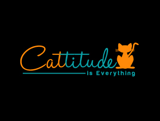 Cattitude is Everything logo design by shravya