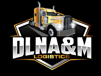 DLNA&M LOGISTICS  logo design by AamirKhan