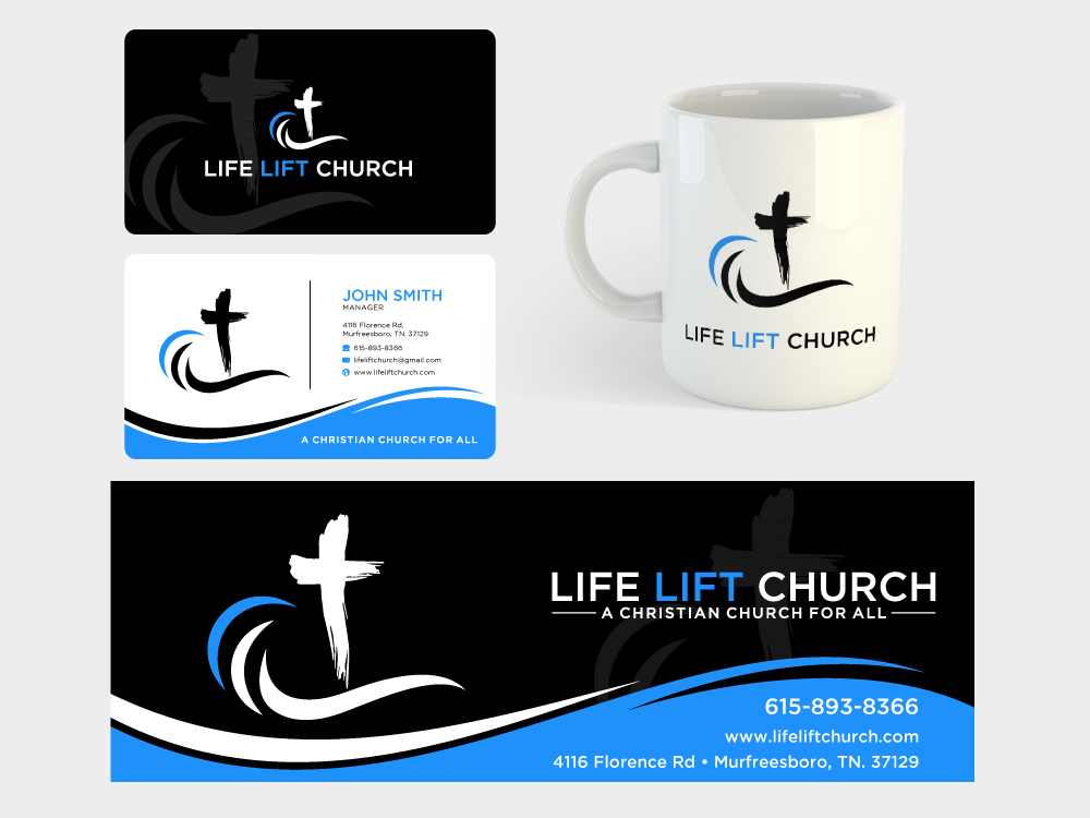 Life Lift Church logo design by labo
