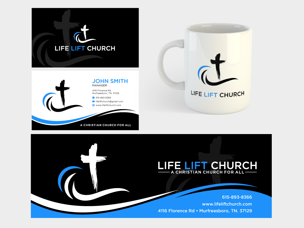 Life Lift Church logo design by labo
