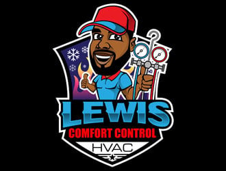 Lewis Comfort Control HVAC logo design by DreamLogoDesign