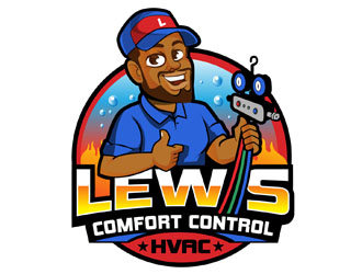Lewis Comfort Control HVAC logo design by DreamLogoDesign