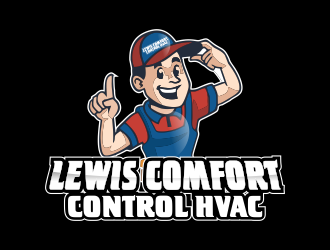 Lewis Comfort Control HVAC logo design by bismillah
