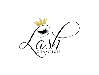 Lash Champion logo design by GassPoll