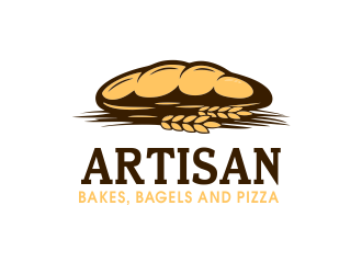 Artisan Bakes, Bagels and Pizza logo design by JessicaLopes