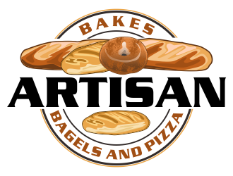 Artisan Bakes, Bagels and Pizza logo design by qqdesigns