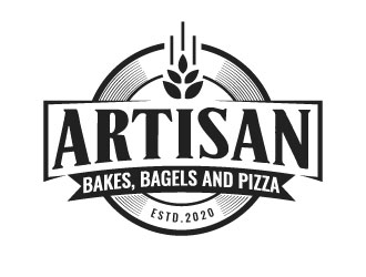 Artisan Bakes, Bagels and Pizza logo design by sanworks
