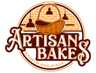 Artisan Bakes, Bagels and Pizza logo design by Suvendu