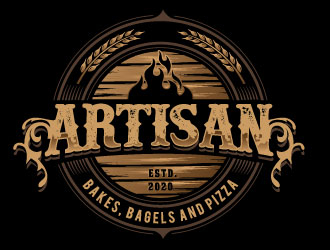 Artisan Bakes, Bagels and Pizza logo design by REDCROW